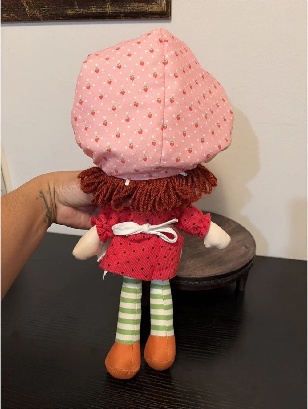Strawberry Shortcake Rag Doll Soft Plush Stuffed Toy Yarn Hair 14